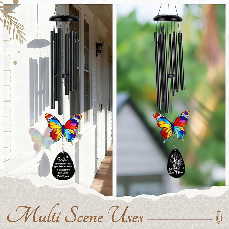 Colorful Butterfly Wind Chime